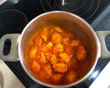 A picture of step 6 of Turkey Meatballs in Spanish Sauce (Air Fryer).