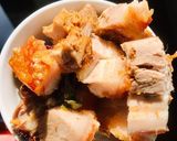 Hình bước làm 3 của món Heo quay giòn bì với NCKD