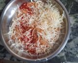 A picture of step 7 of Cheesy Noodles with Dumplings.