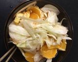 Hình bước làm 1 của món Salad cam trộn củ hồi (fennel)