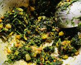 A picture of step 3 of Dil Leaves Stir Fry.