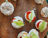 A picture of step 7 of One bite sandwiches.