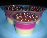 Foto langkah ke 7 dari resep 13. Puding 3 Rasa (Alpukat Buah Naga Coklat).