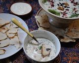 A picture of step 13 of Abdoogh Khiar (Iranian cold cucumber soup).