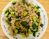 小黃瓜炒絞肉的食譜步驟2照片