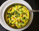 A picture of step 3 of Dhokla Pizza.