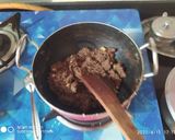 A picture of step 3 of Chocolate Halwa.