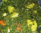 A picture of step 3 of Methi aloo ki sabji.