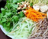 Hình bước làm 1 của món Gỏi ngũ sắc chay