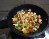 A picture of step 1 of Veg quesadillas.