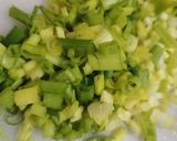 A picture of step 2 of Moong dal with spring onion.