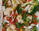 A picture of step 4 of My Sweet Veg bake 😀.
