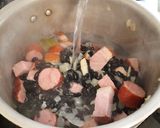 A picture of step 2 of Feijoada (Brazilian Black Beans Stew).