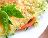 Hình bước làm 6 của món Trứng Tráng Với Bí Ngòi, Hành Tây