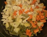 A picture of step 1 of Veg Pulao.