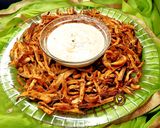 A picture of step 4 of Sweet Potato French Fries In Airfryer With Cheesy Dip.