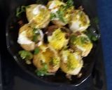 A picture of step 6 of Dahi puri chaat.