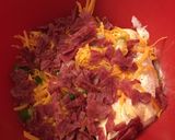 A picture of step 1 of Bacon ranch cheese ball.