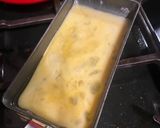 A picture of step 3 of Japanese seaweed tamagoyaki - rolled omelette.