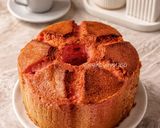 Foto langkah ke 10 dari resep Strawberry Chiffon Bliss Putih Telur (Cooked Dough).