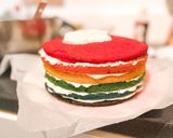 Une image de l'étape 15 de Rainbow cake 🌈 (avec crème anglaise).