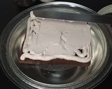 A picture of step 10 of New Year chocolate Cake 2023.