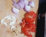 A picture of step 1 of Butter chicken pasta.