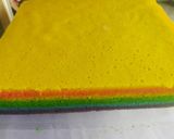 Foto langkah ke 9 dari resep Rainbow cake kukus ny Liem.