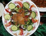 صورة لخطوة 1 من وصفة فتوش 🍅🌿🍜