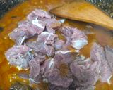 Gambar langkah 5 resipi Rendang Daging Kerbau.
