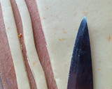Foto del paso 4 de la receta: Pasta frola de naranja y membrillo con pasas de uvas al oporto🧉
