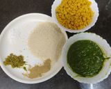 A picture of step 1 of Hara Bhara Kebab.