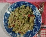 Foto del paso 3 de la receta: Vegetales al vapor salteados con jamón cocido y huevo