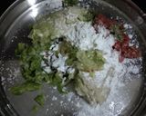 A picture of step 1 of Veg manchurian and fried rice.