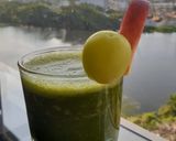Hình bước làm 3 của món Sinh tố cải xoăn - kale smoothie