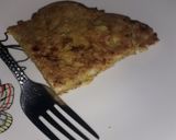 A picture of step 7 of Yam pizza.