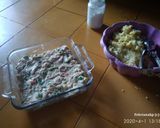 Foto langkah ke 4 dari resep Cheesy Chicken Brokoli Mash Pie.