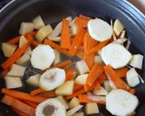 Zöldséges csirke rangú recept fázis 4 fotója