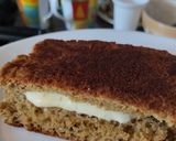 Foto del paso 4 de la receta: Sándwich🧀de queso🥯en pan de plátano casero🍞🍌🥯