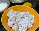 Foto langkah ke 4 dari resep Ayam fillet (crispy chicken popcorn) saus lemon.