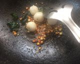 A picture of step 3 of Mani kozukotai (South Indian traditional breakfast dish).