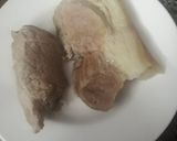 Hình bước làm 2 của món Thịt heo luộc ăn với trứng