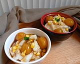 Foto langkah ke 8 dari resep Bubur Sumsum Bola Ubi Jagung.