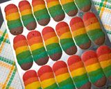 Foto langkah ke 3 dari resep Lidah Kucing Rainbow 😍.