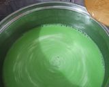 Foto langkah ke 3 dari resep Puding Lumut Pandan Coklat.