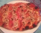 Foto del paso 9 de la receta Pizza jamón, queso y champis
