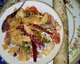 A picture of step 2 of Chat pati delicious chana chat.
