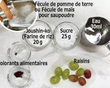 Une image de l'étape 1 de Uiro Wagashi avec Raisins frais.