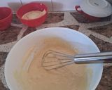 Foto del paso 5 de la receta: Torta invertida de duraznos pelones y banana🍌🍑