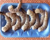 A picture of step 1 of Kunafa Prawns in Wasabi.